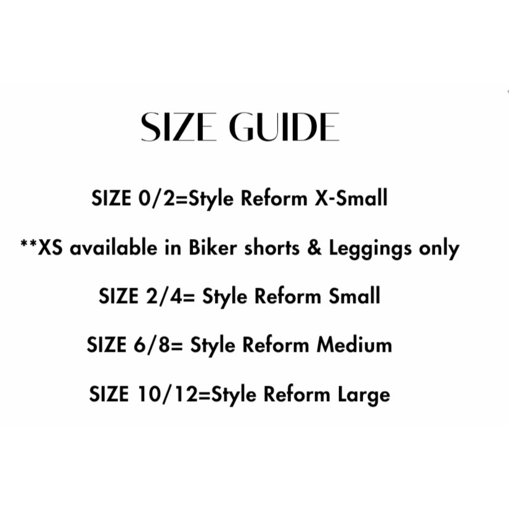 Style Reform Black White Crop Leggings Medium - Picture 2 of 7